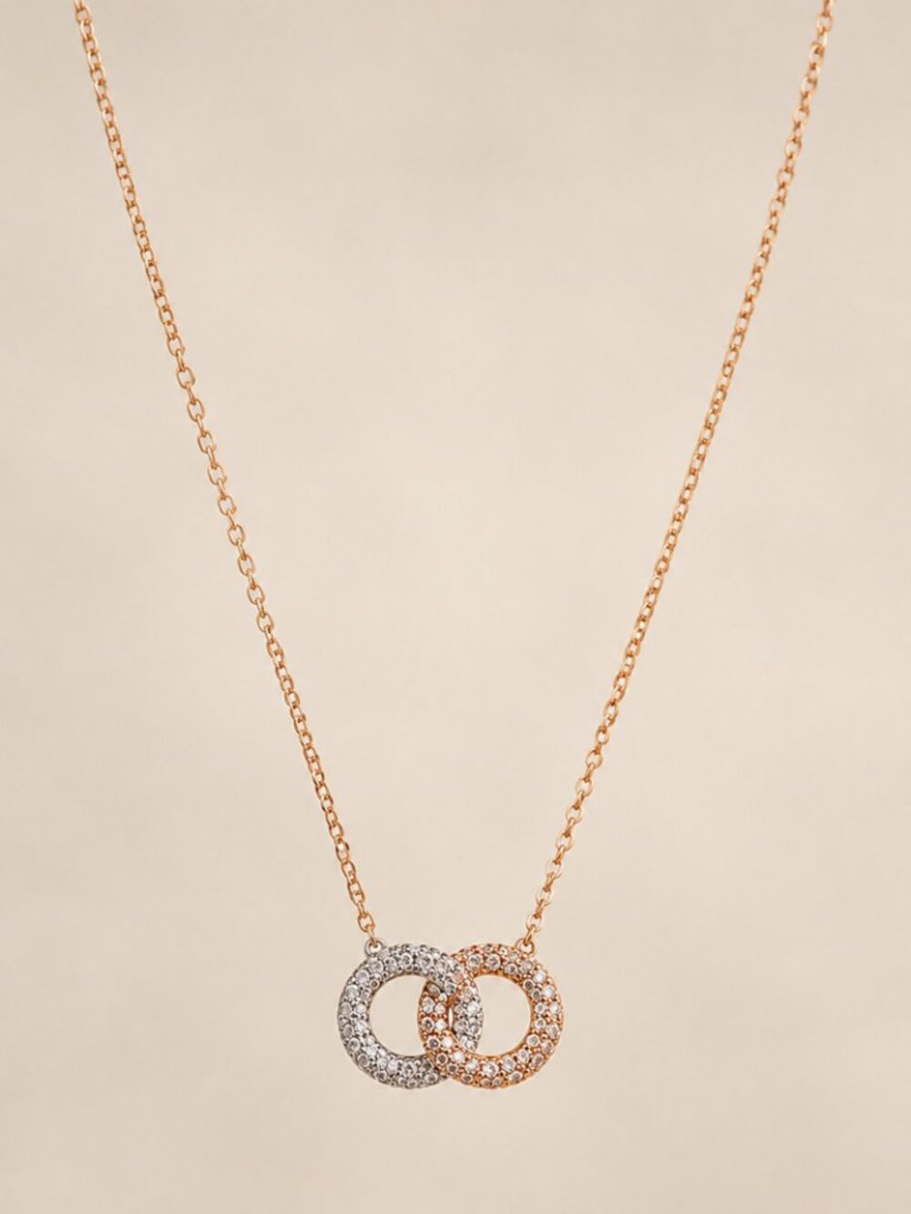 Swarovski Dextera Intertwined Circle Pendant Necklace NIB
